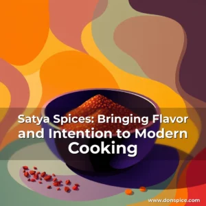 Artistic representation for Satya Spices: Bringing Flavor and Intention to Modern Cooking