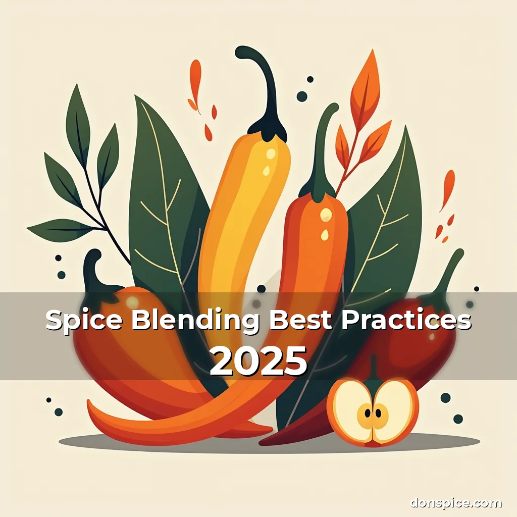 Artistic representation for Spice Blending Best Practices 2025