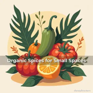 Artistic representation for Organic Spices for Small Spaces