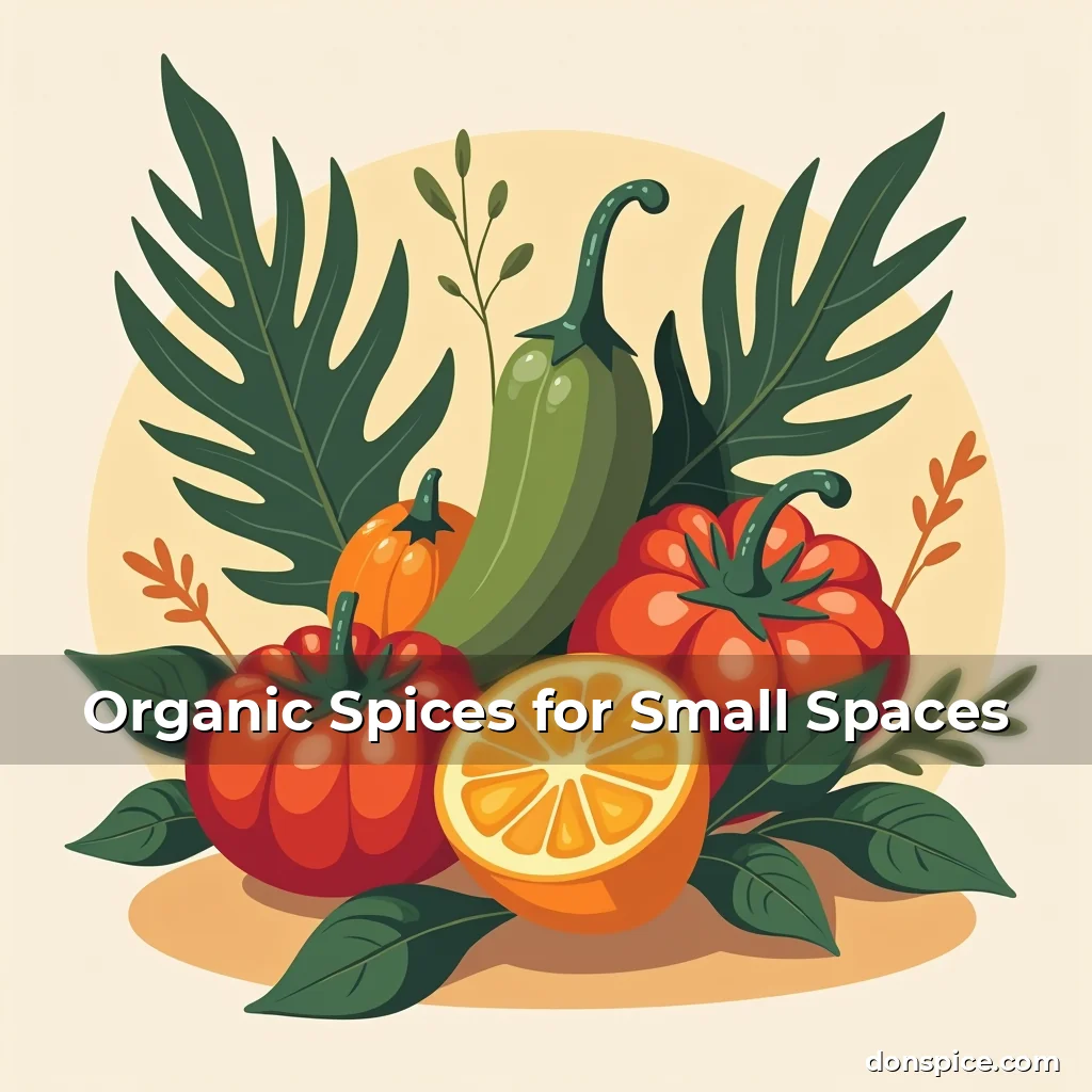 Artistic representation for Organic Spices for Small Spaces