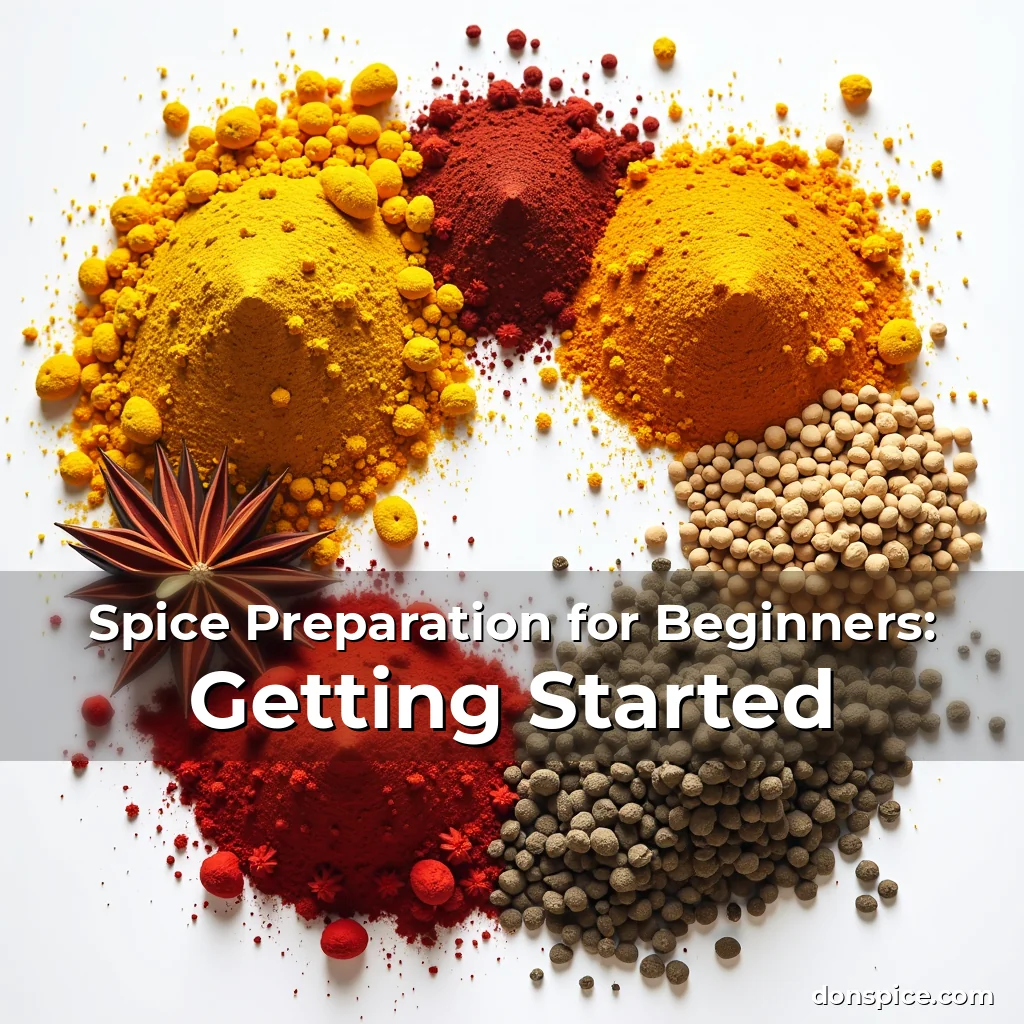 Artistic representation for Spice Preparation for Beginners: Getting Started