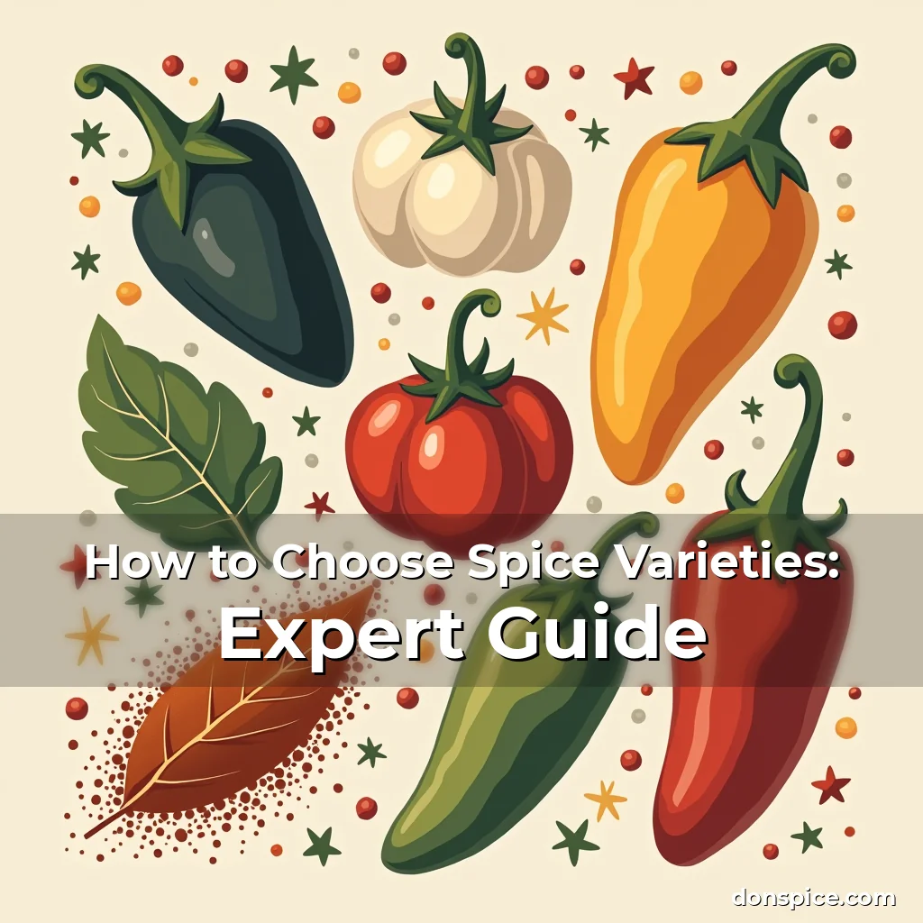 Artistic representation for How to Choose Spice Varieties: Expert Guide