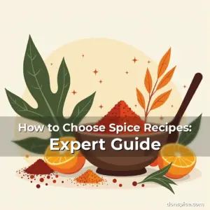 Artistic representation for How to Choose Spice Recipes: Expert Guide