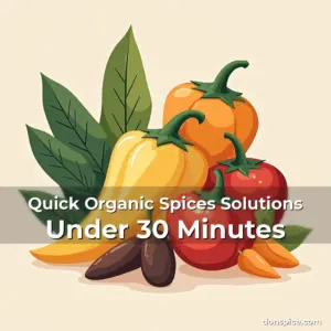 Artistic representation for Quick Organic Spices Solutions Under 30 Minutes