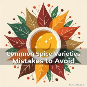 Artistic representation for Common Spice Varieties Mistakes to Avoid