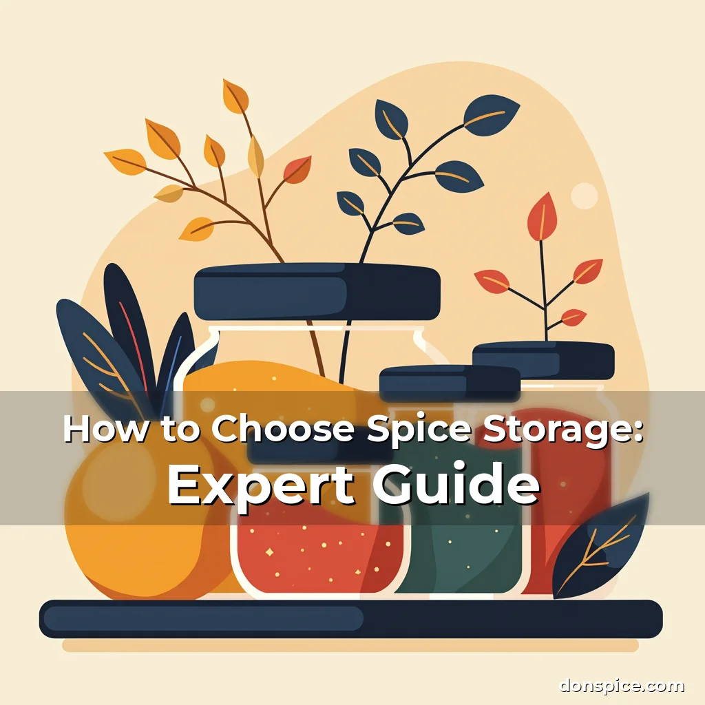 Artistic representation for How to Choose Spice Storage: Expert Guide