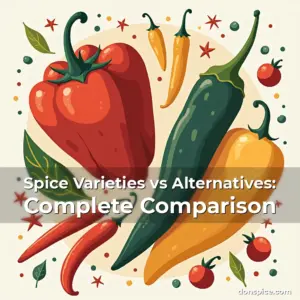 Artistic representation for Spice Varieties vs Alternatives: Complete Comparison