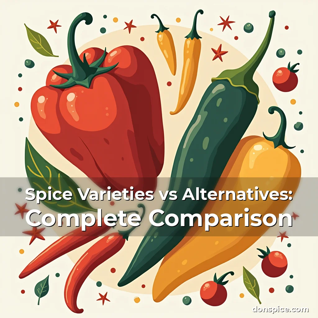 Artistic representation for Spice Varieties vs Alternatives: Complete Comparison