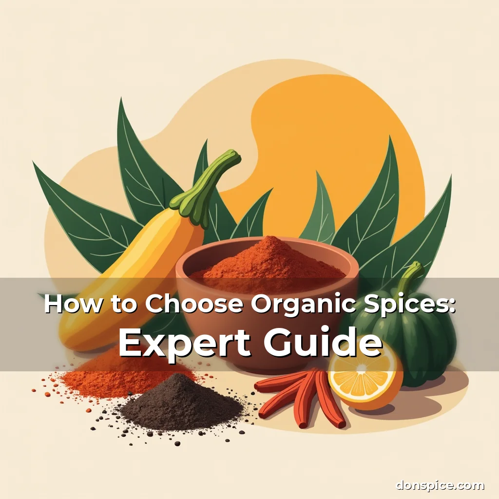 Artistic representation for How to Choose Organic Spices: Expert Guide
