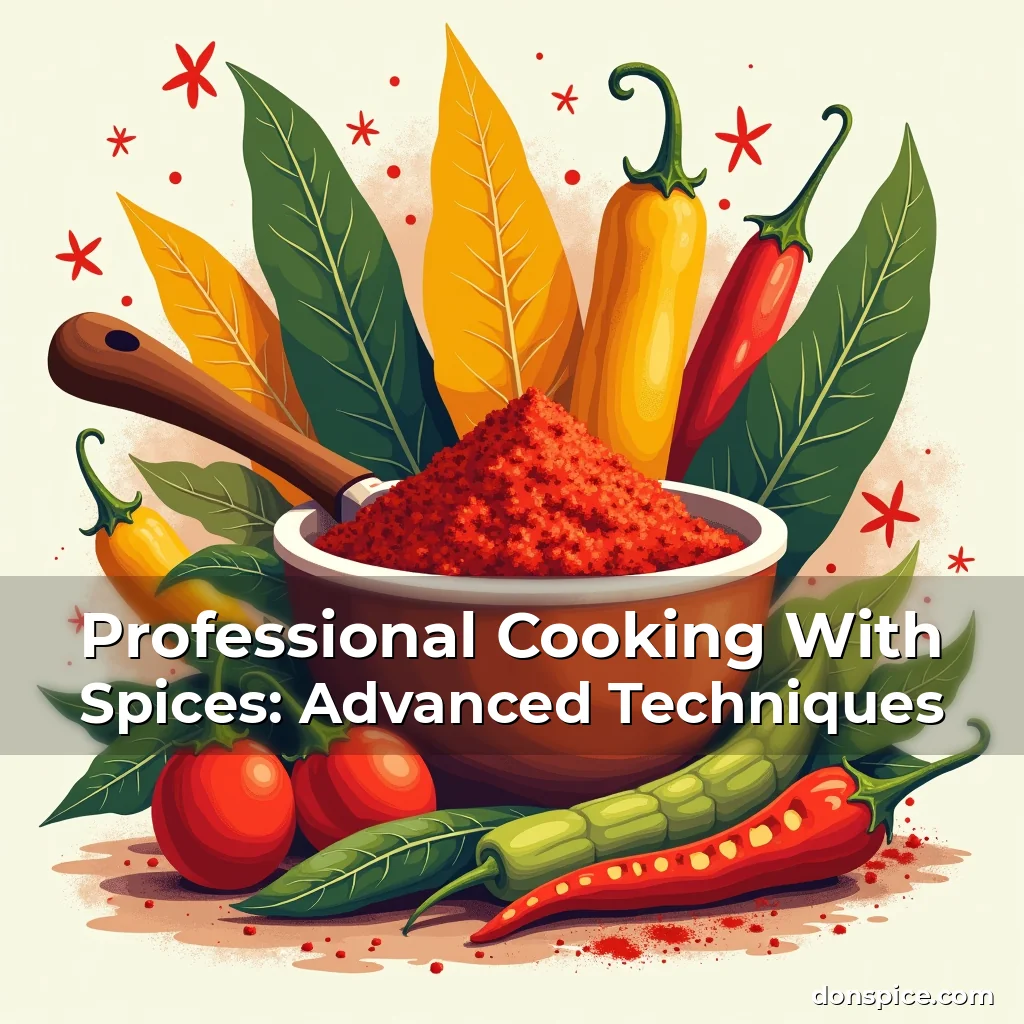 Artistic representation for Professional Cooking With Spices: Advanced Techniques