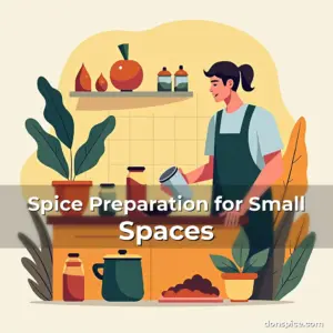 Artistic representation for Spice Preparation for Small Spaces