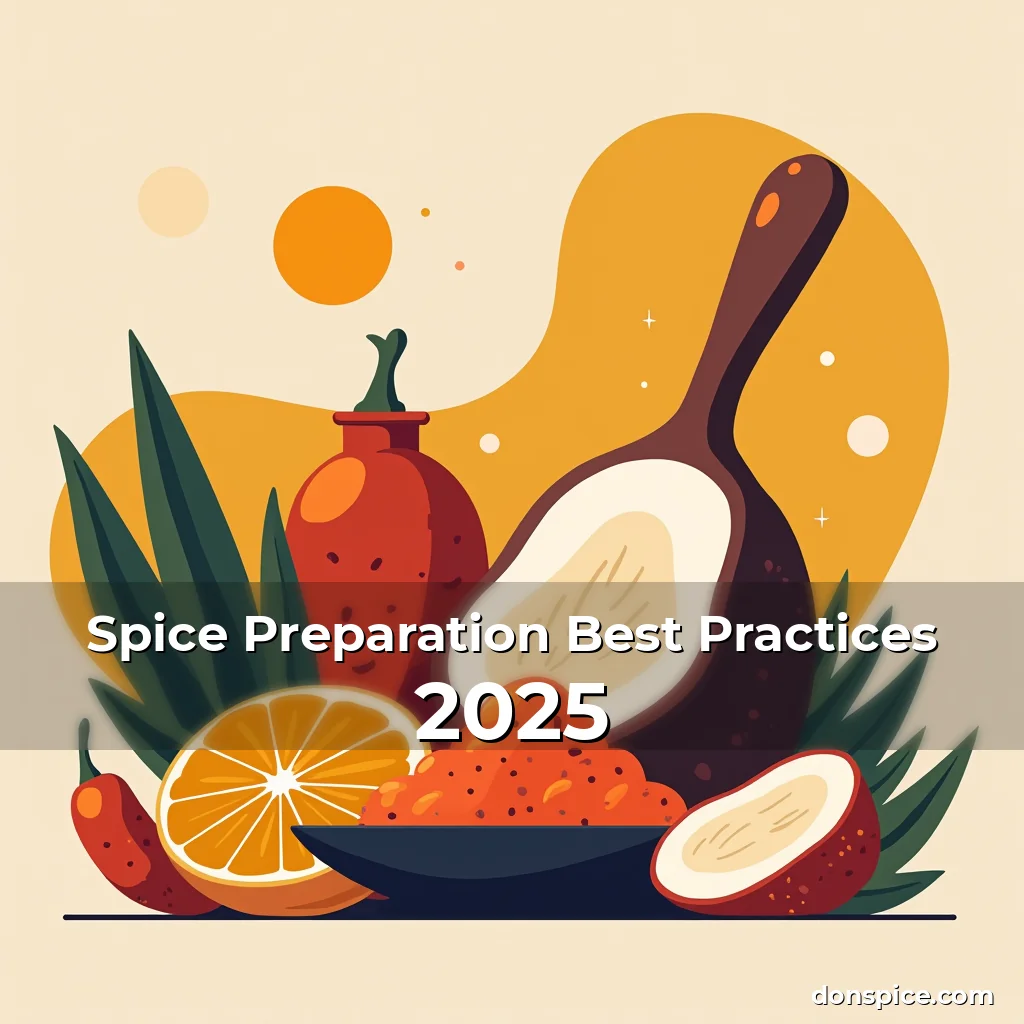Artistic representation for Spice Preparation Best Practices 2025