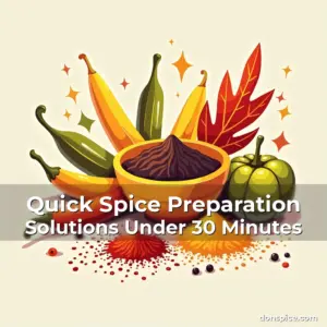 Artistic representation for Quick Spice Preparation Solutions Under 30 Minutes