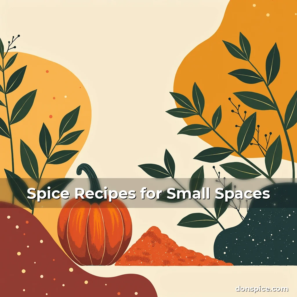 Artistic representation for Spice Recipes for Small Spaces