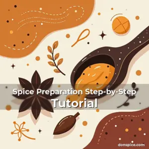 Artistic representation for Spice Preparation Step-by-Step Tutorial