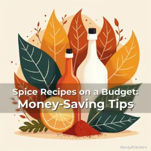 Artistic representation for Spice Recipes on a Budget: Money-Saving Tips