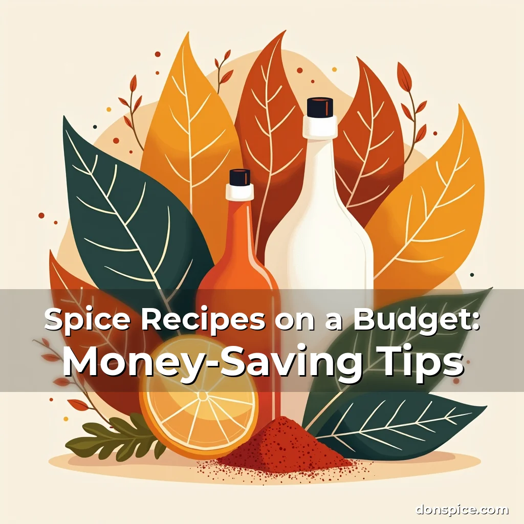 Artistic representation for Spice Recipes on a Budget: Money-Saving Tips