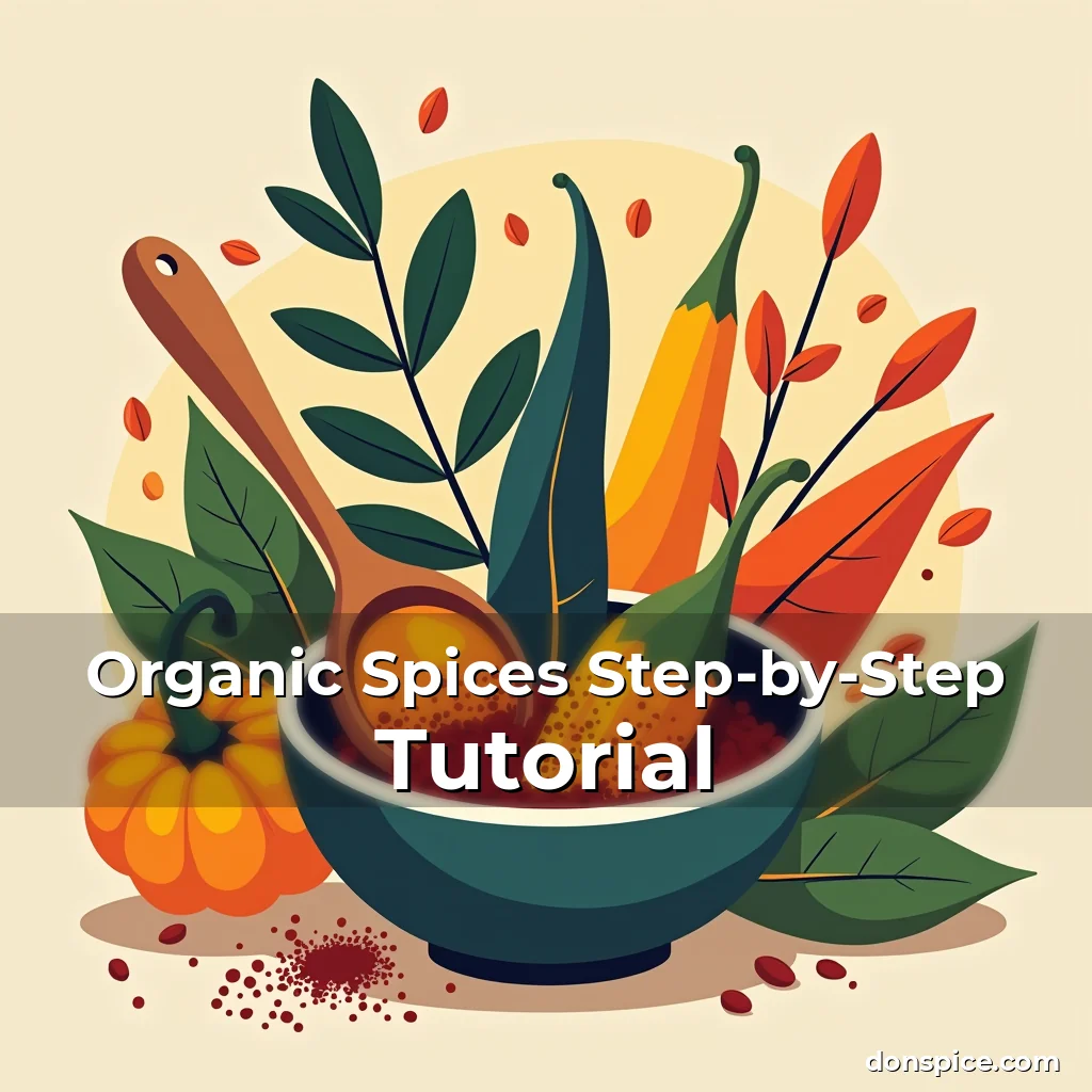 Artistic representation for Organic Spices Step-by-Step Tutorial