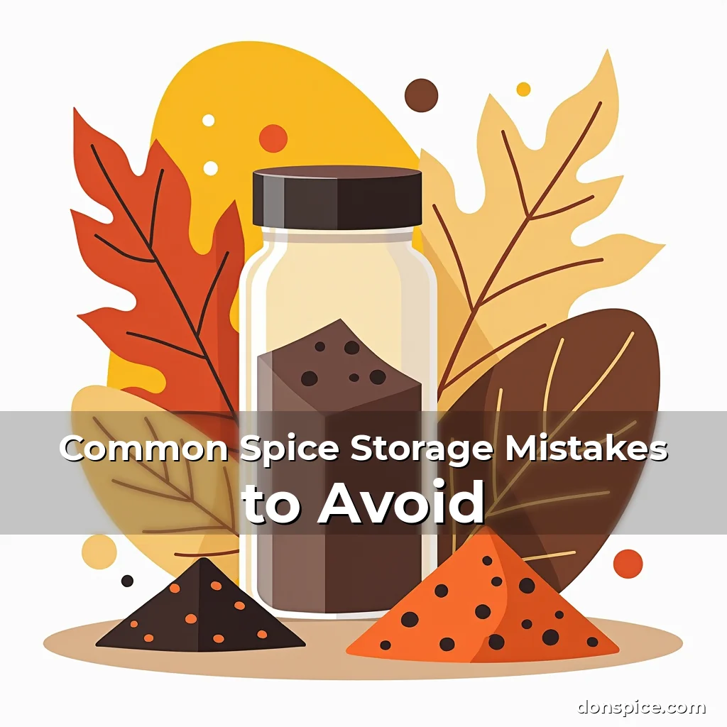 Artistic representation for Common Spice Storage Mistakes to Avoid
