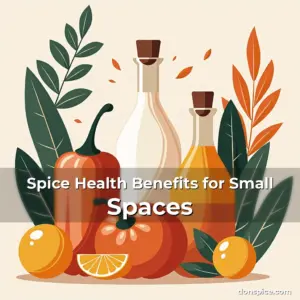Artistic representation for Spice Health Benefits for Small Spaces