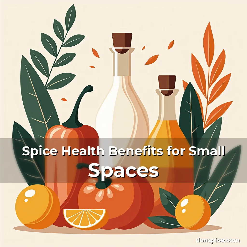 Artistic representation for Spice Health Benefits for Small Spaces