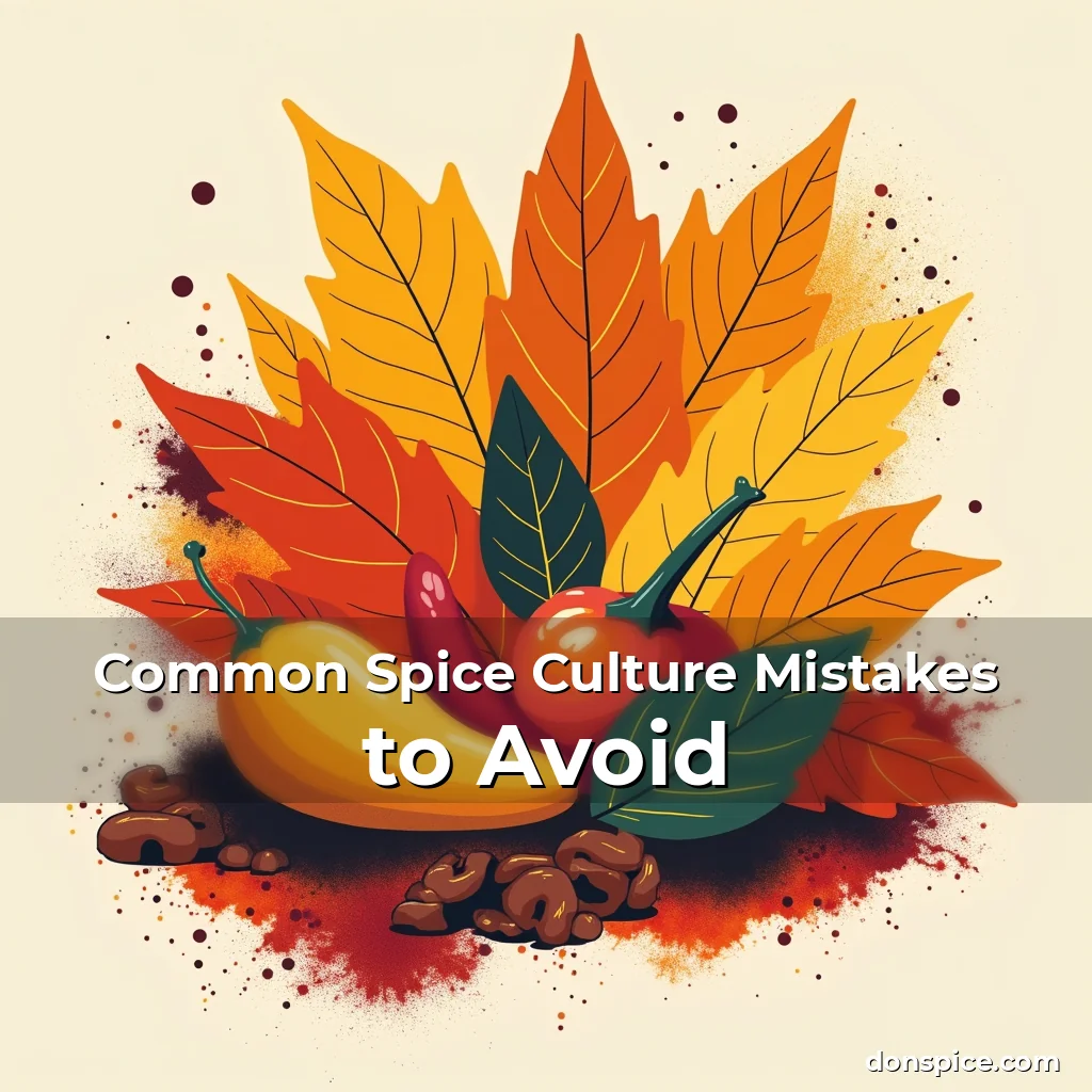 Artistic representation for Common Spice Culture Mistakes to Avoid