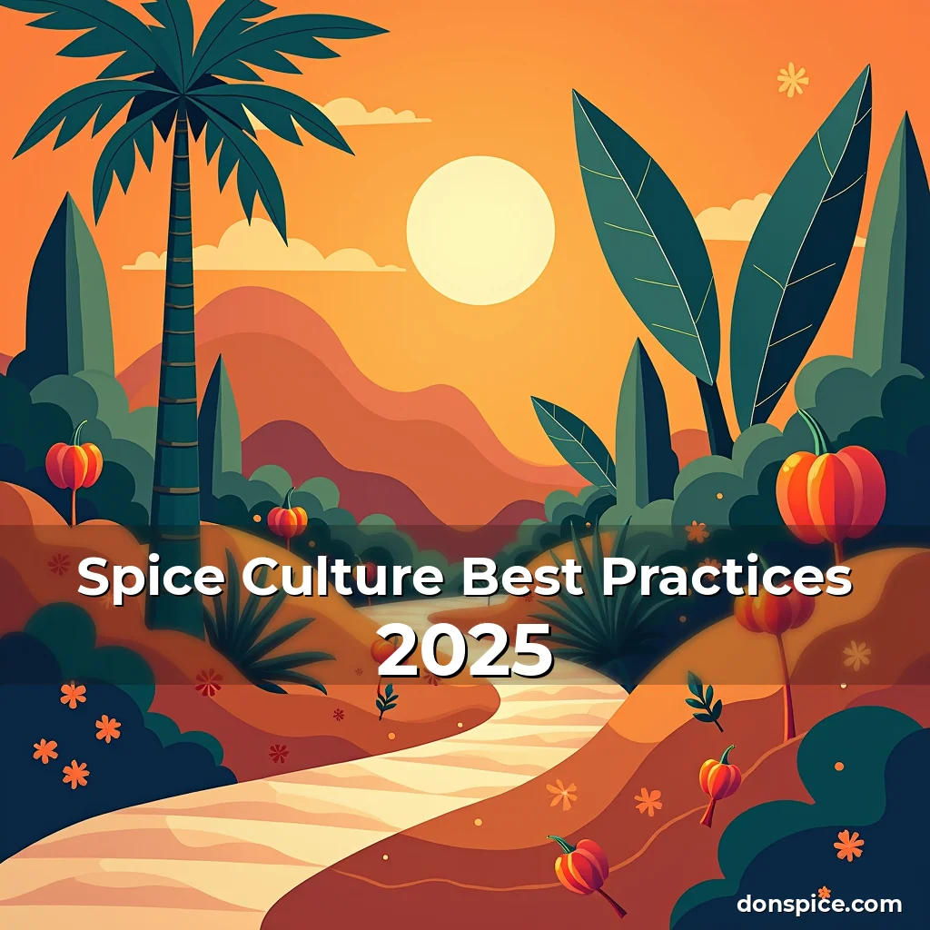 Artistic representation for Spice Culture Best Practices 2025