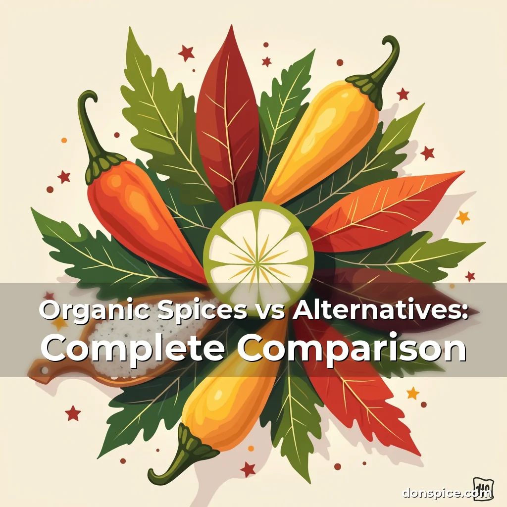 Artistic representation for Organic Spices vs Alternatives: Complete Comparison