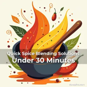Artistic representation for Quick Spice Blending Solutions Under 30 Minutes