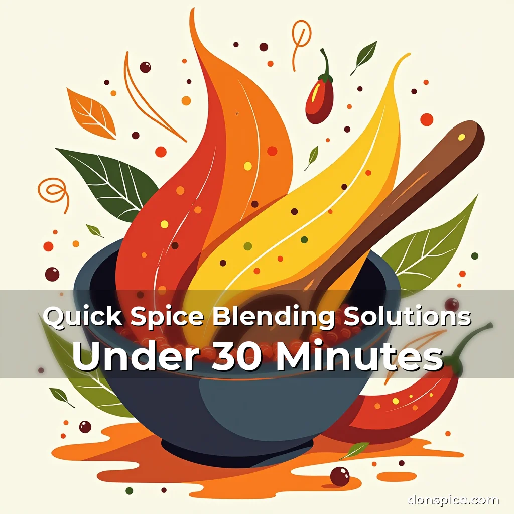 Artistic representation for Quick Spice Blending Solutions Under 30 Minutes