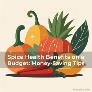 Artistic representation for Spice Health Benefits on a Budget: Money-Saving Tips