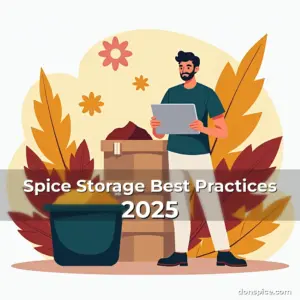 Artistic representation for Spice Storage Best Practices 2025