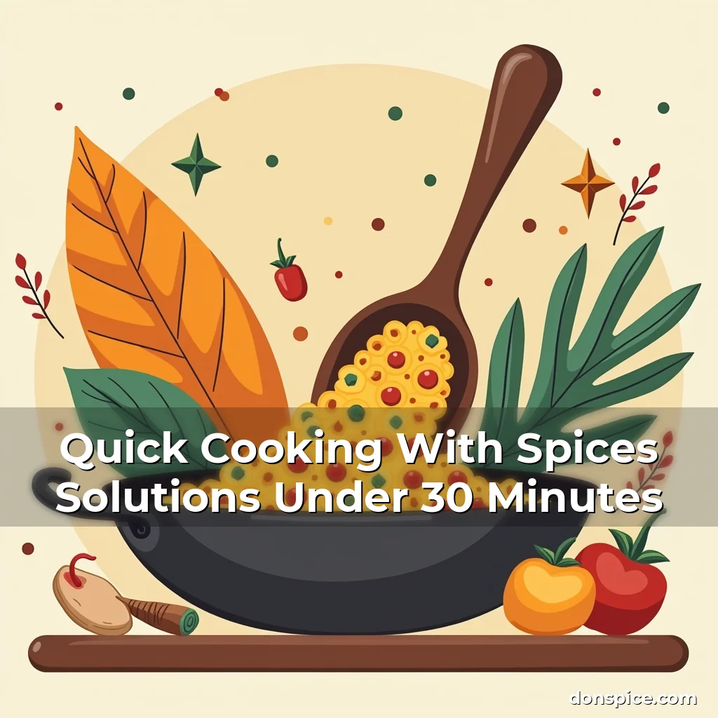 Artistic representation for Quick Cooking With Spices Solutions Under 30 Minutes