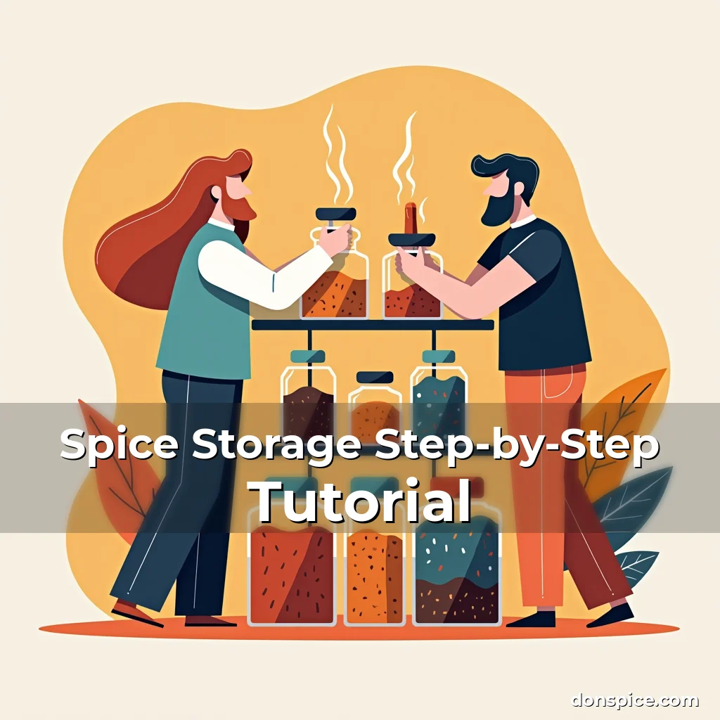 Artistic representation for Spice Storage Step-by-Step Tutorial