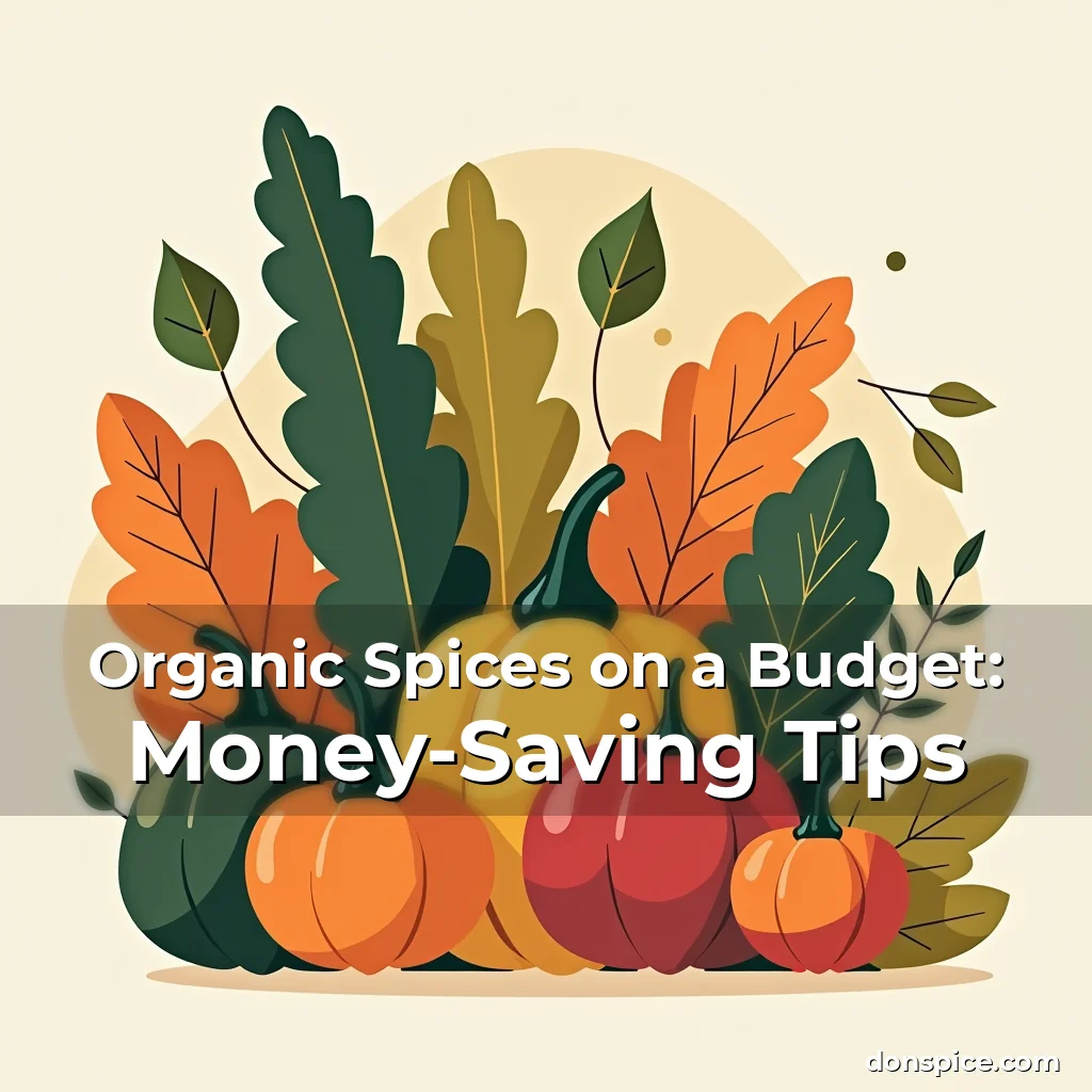 Artistic representation for Organic Spices on a Budget: Money-Saving Tips